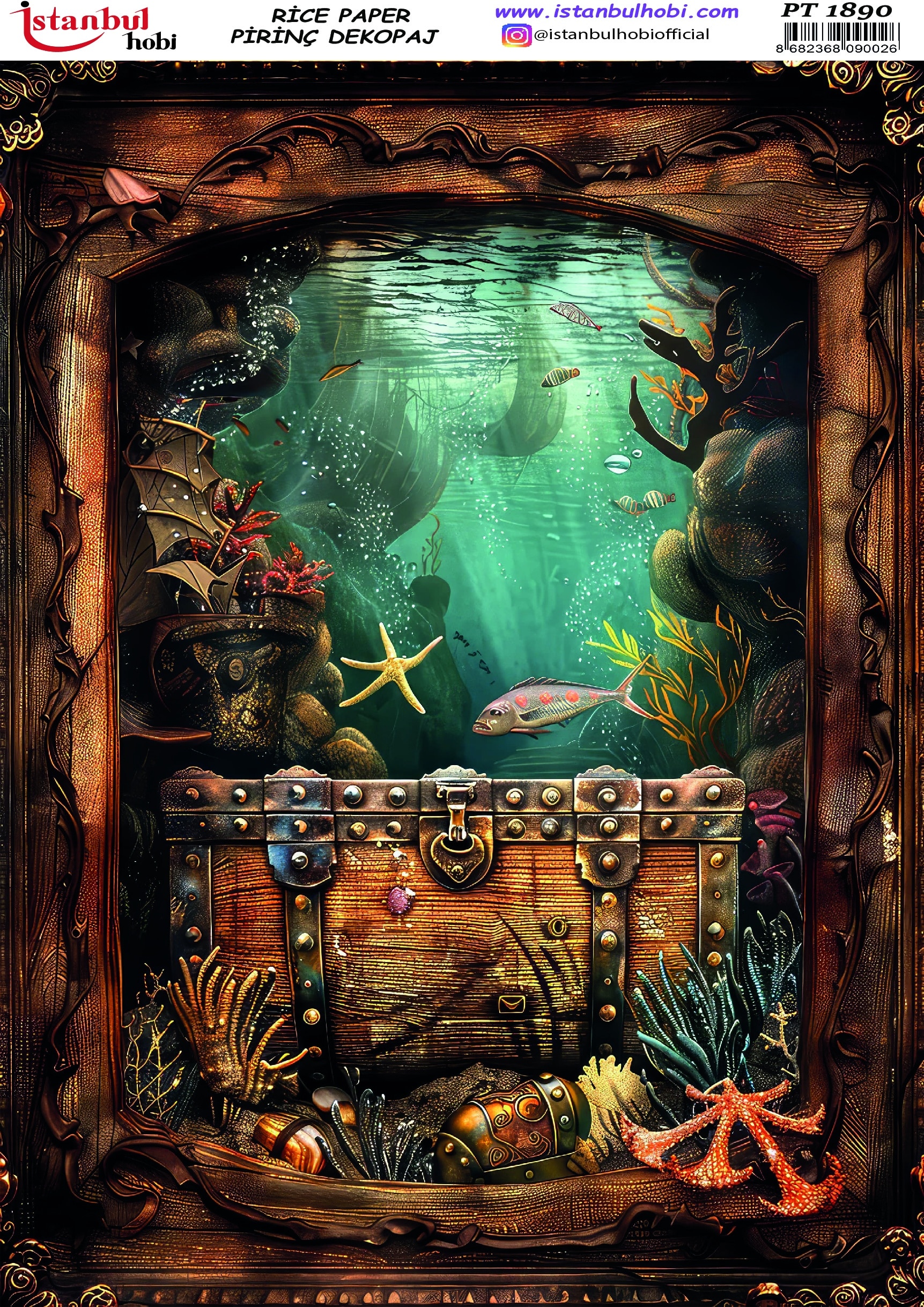 Pirinç Dekopaj Kağıdı-29x42 cm-PT1890 1 Pirinç Dekopaj Kağıdı-29X42 Cm-Pt1890