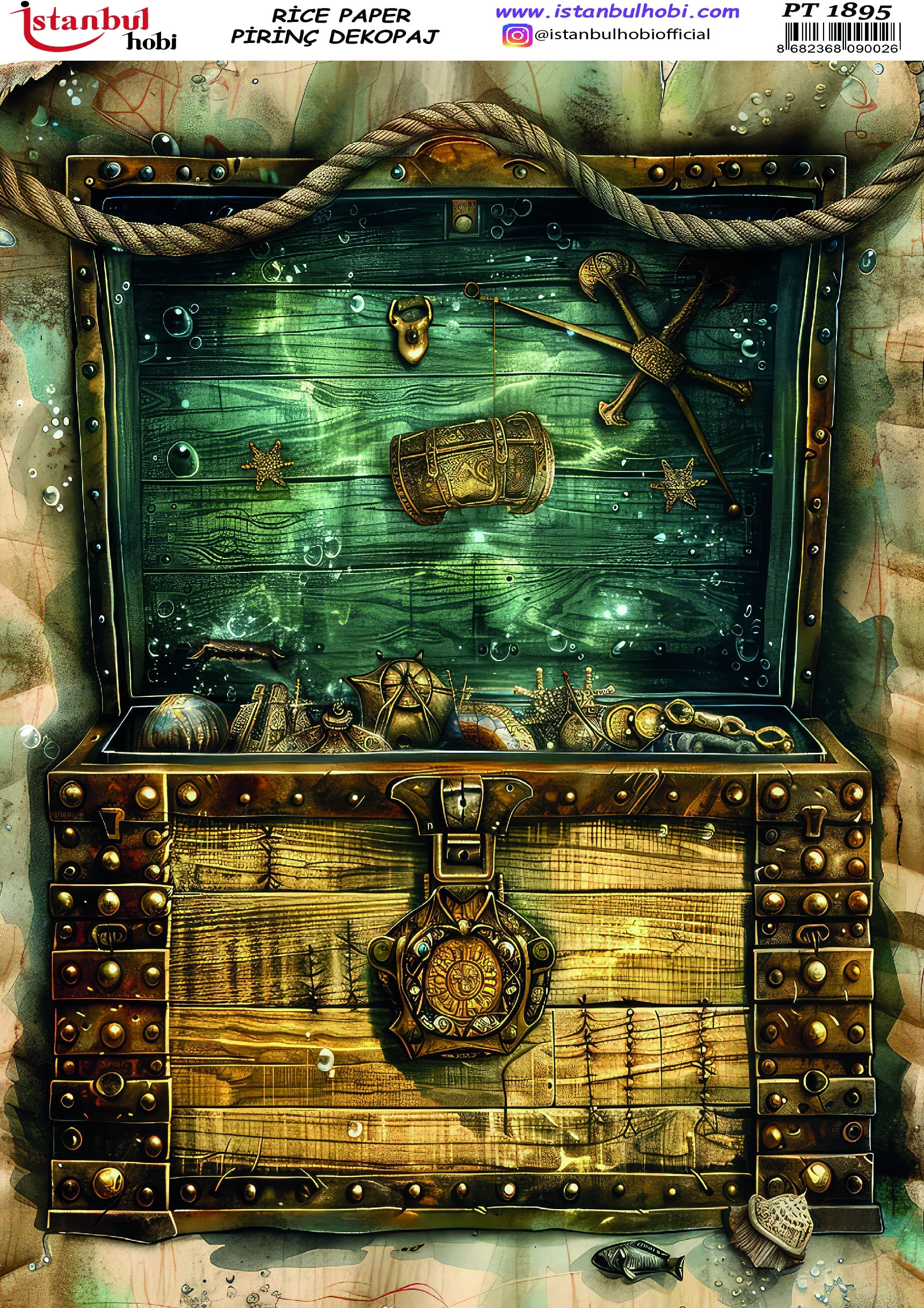 Pirinç Dekopaj Kağıdı-29x42 cm-PT1895 1 Pirinç Dekopaj Kağıdı-29X42 Cm-Pt1895