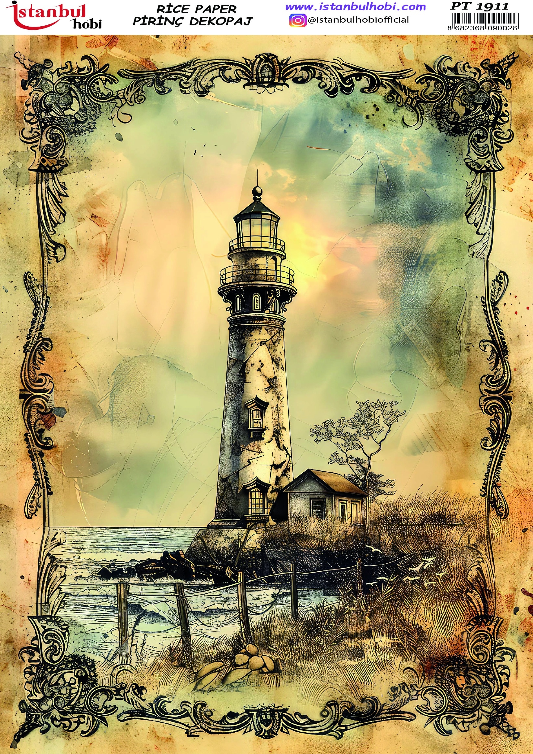 Pirinç Dekopaj Kağıdı-29x42 cm-PT1911 1 Pirinç Dekopaj Kağıdı-29X42 Cm-Pt1911
