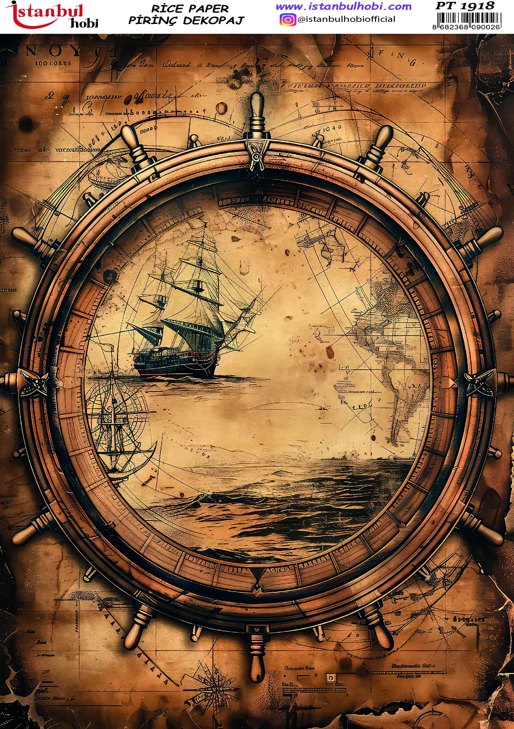 Pirinç Dekopaj Kağıdı-29x42 cm-PT1918 1 Pirinç Dekopaj Kağıdı-29X42 Cm-Pt1918