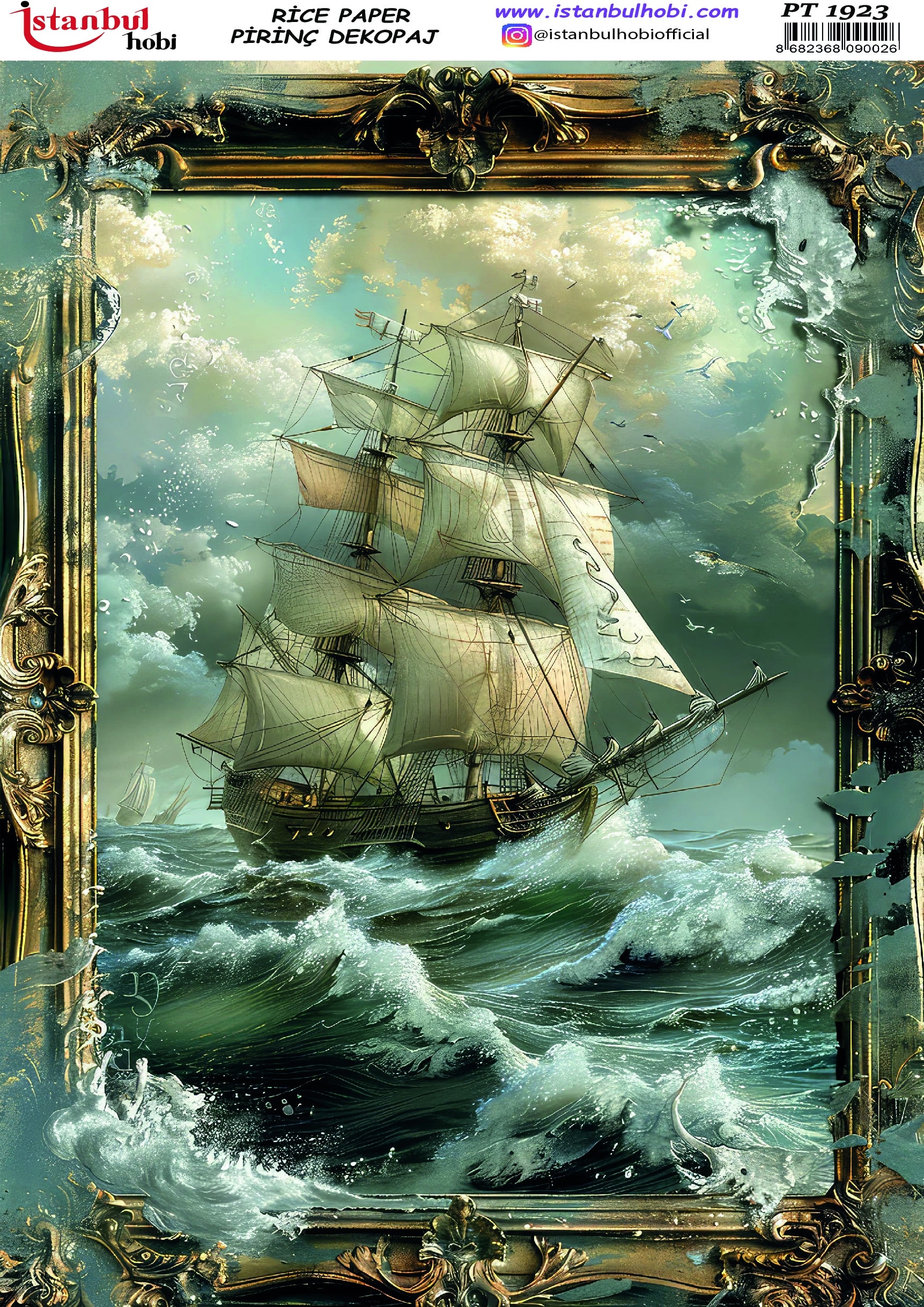 Pirinç Dekopaj Kağıdı-29x42 cm-PT1923 1 Pirinç Dekopaj Kağıdı-29X42 Cm-Pt1923