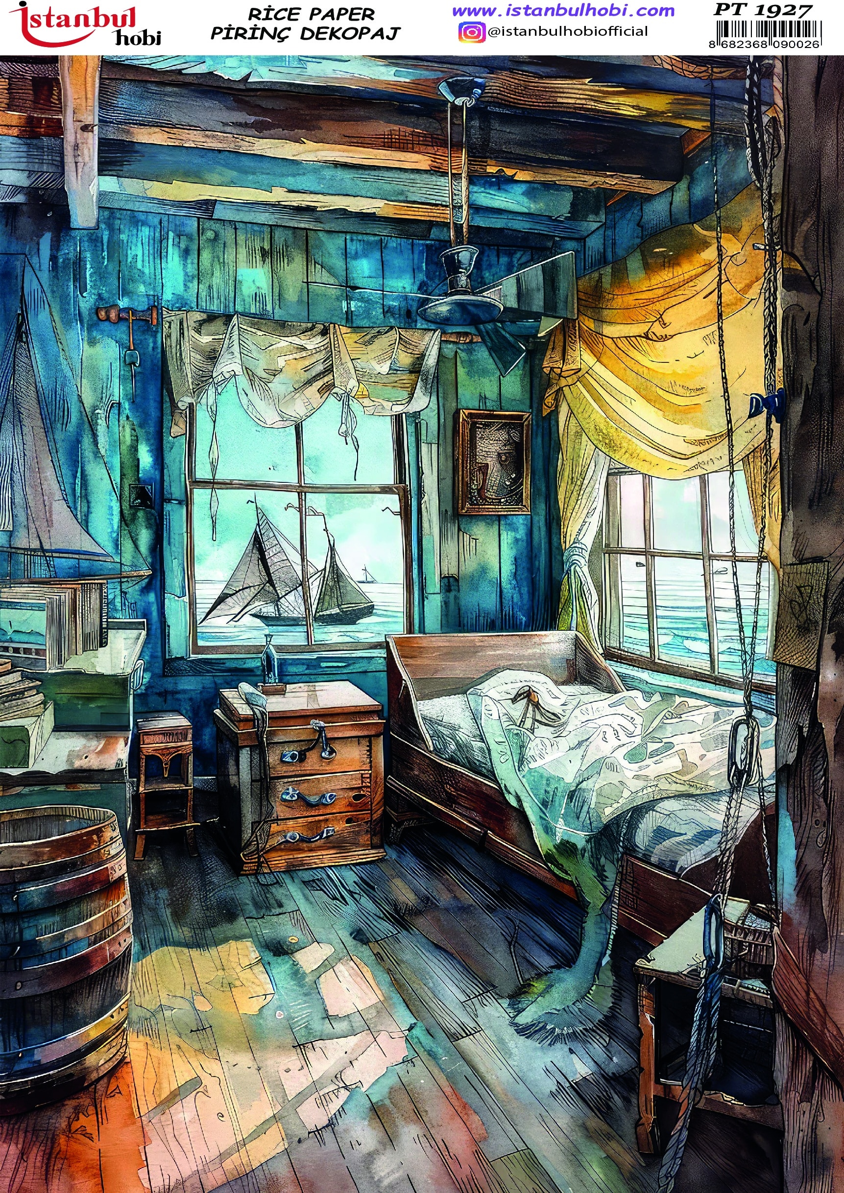 Pirinç Dekopaj Kağıdı-29x42 cm-PT1927 1 Pirinç Dekopaj Kağıdı-29X42 Cm-Pt1927