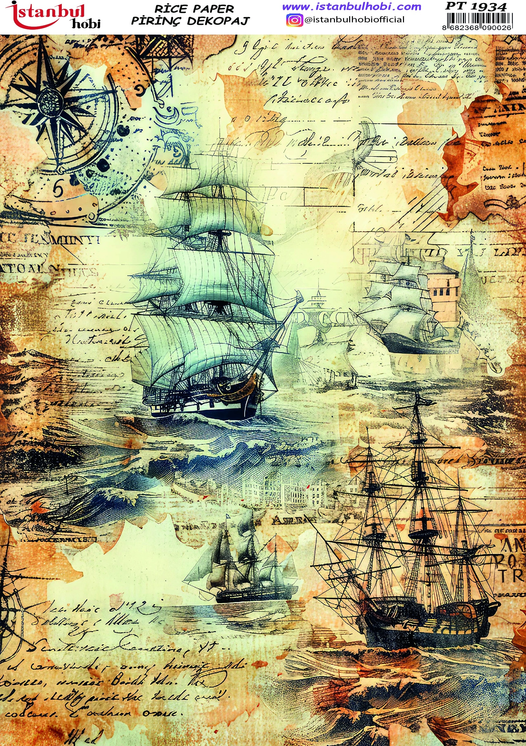 Pirinç Dekopaj Kağıdı-29x42 cm-PT1934 1 Pirinç Dekopaj Kağıdı-29X42 Cm-Pt1934