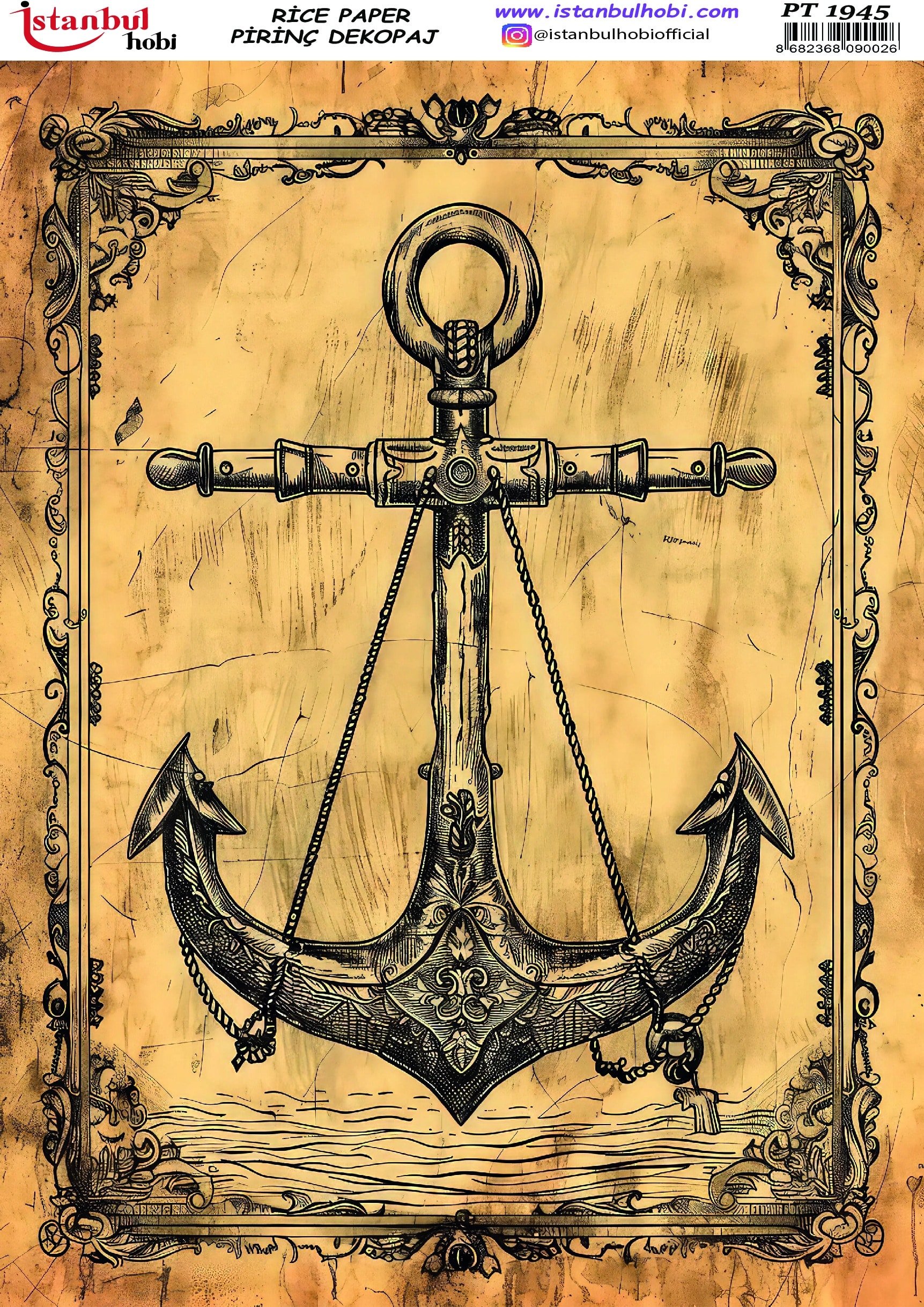 Pirinç Dekopaj Kağıdı-29x42 cm-PT1945 1 Pirinç Dekopaj Kağıdı-29X42 Cm-Pt1945