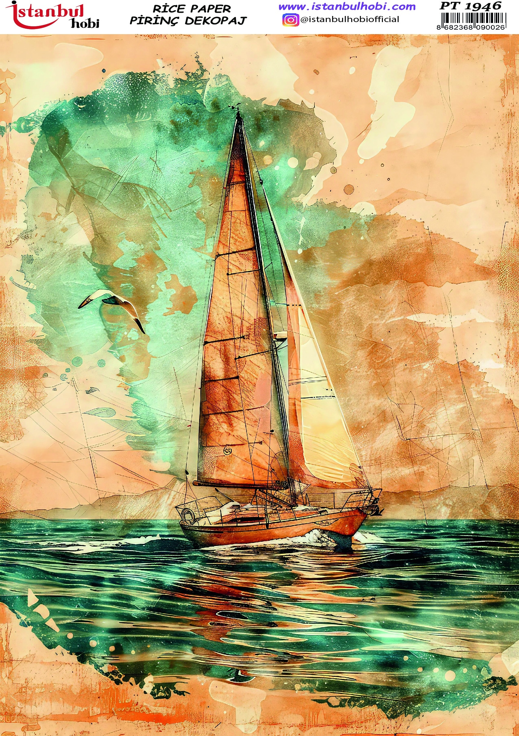 Pirinç Dekopaj Kağıdı-29x42 cm-PT1946 1 Pirinç Dekopaj Kağıdı-29X42 Cm-Pt1946