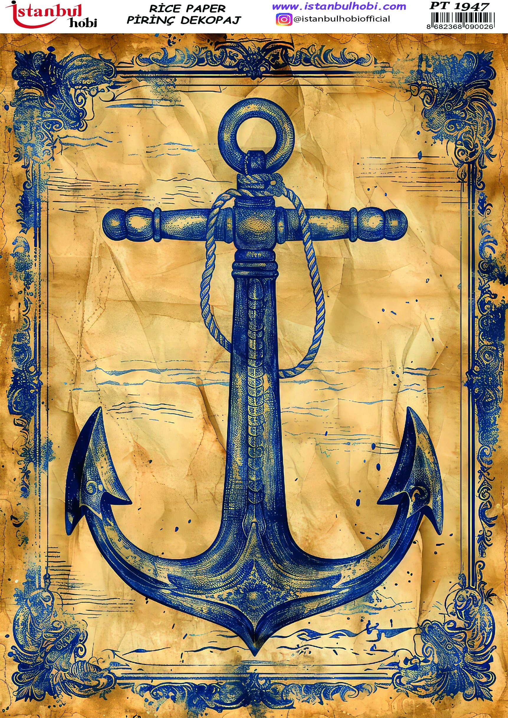 Pirinç Dekopaj Kağıdı-29x42 cm-PT1947 1 Pirinç Dekopaj Kağıdı-29X42 Cm-Pt1947
