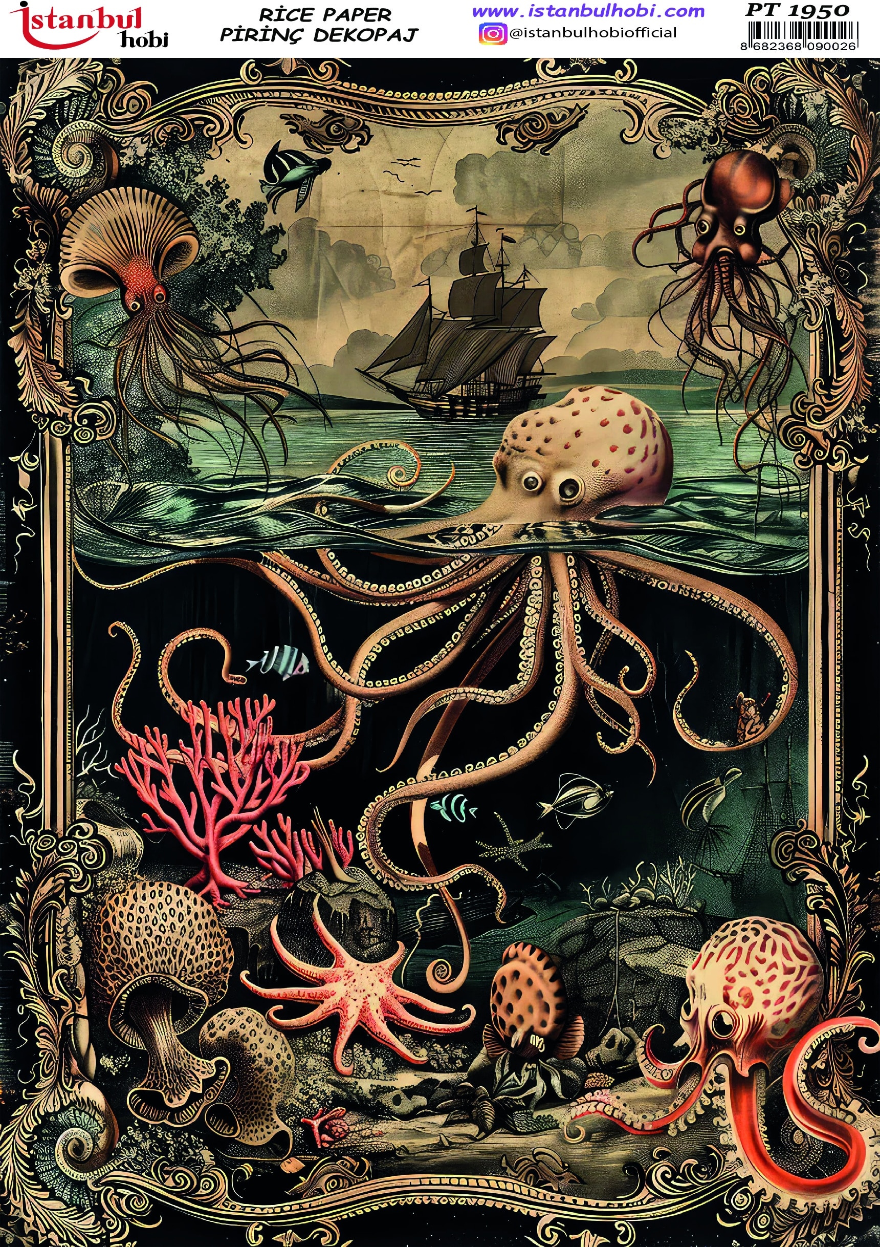 Pirinç Dekopaj Kağıdı-29x42 cm-PT1950 1 Pirinç Dekopaj Kağıdı-29X42 Cm-Pt1950