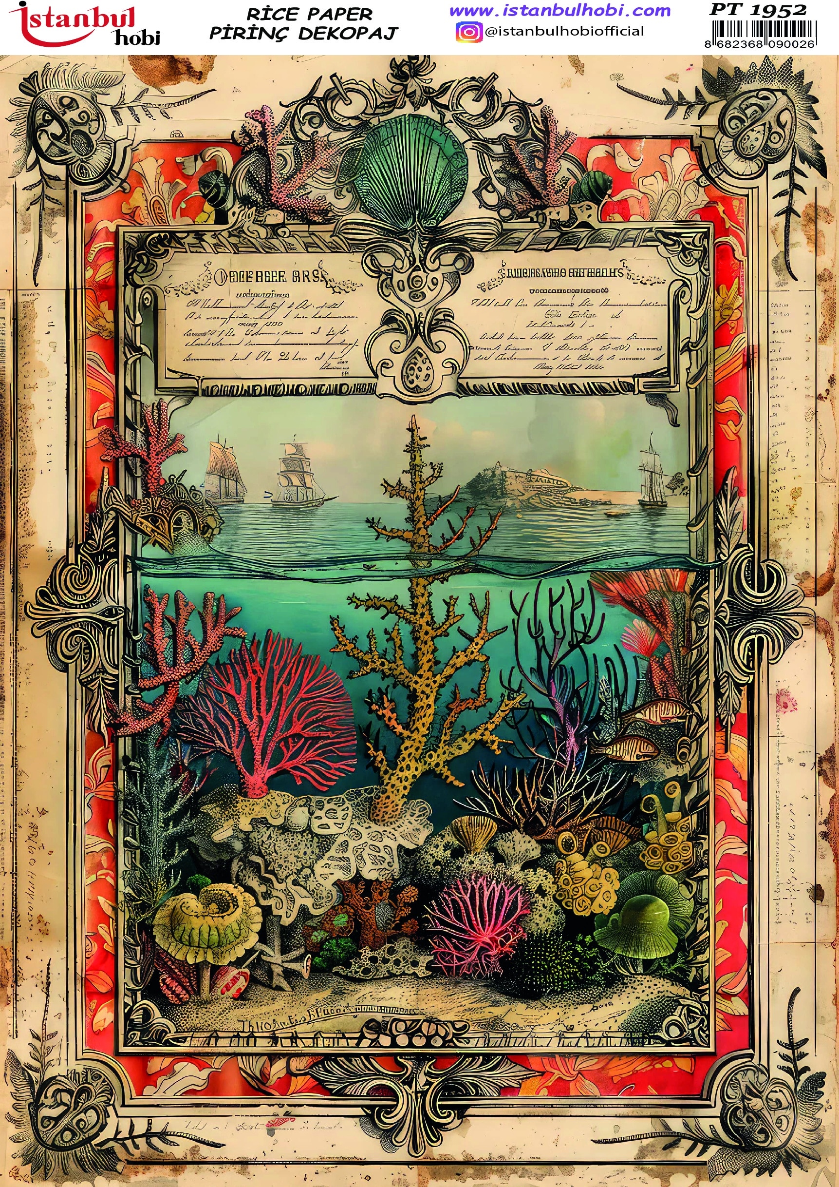 Pirinç Dekopaj Kağıdı-29x42 cm-PT1952 1 Pirinç Dekopaj Kağıdı-29X42 Cm-Pt1952