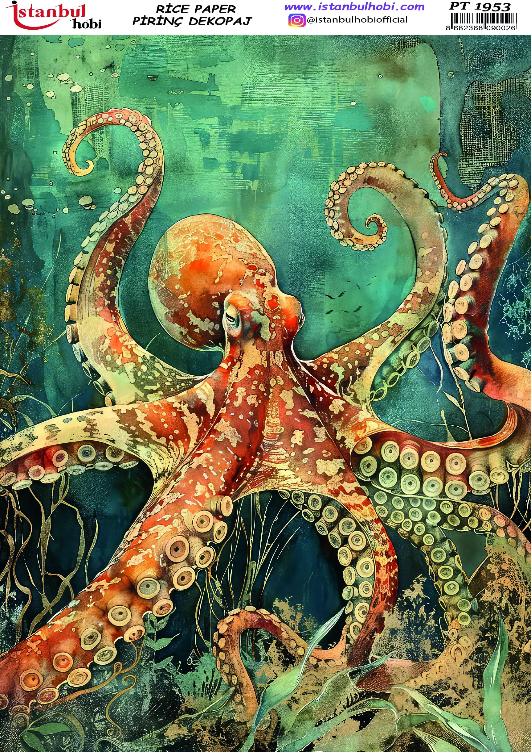 Pirinç Dekopaj Kağıdı-29x42 cm-PT1953 1 Pirinç Dekopaj Kağıdı-29X42 Cm-Pt1953