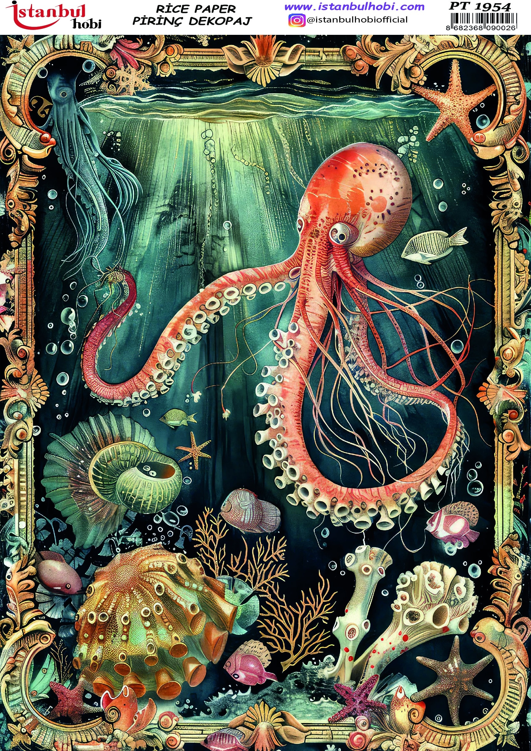 Pirinç Dekopaj Kağıdı-29x42 cm-PT1954 1 Pirinç Dekopaj Kağıdı-29X42 Cm-Pt1954