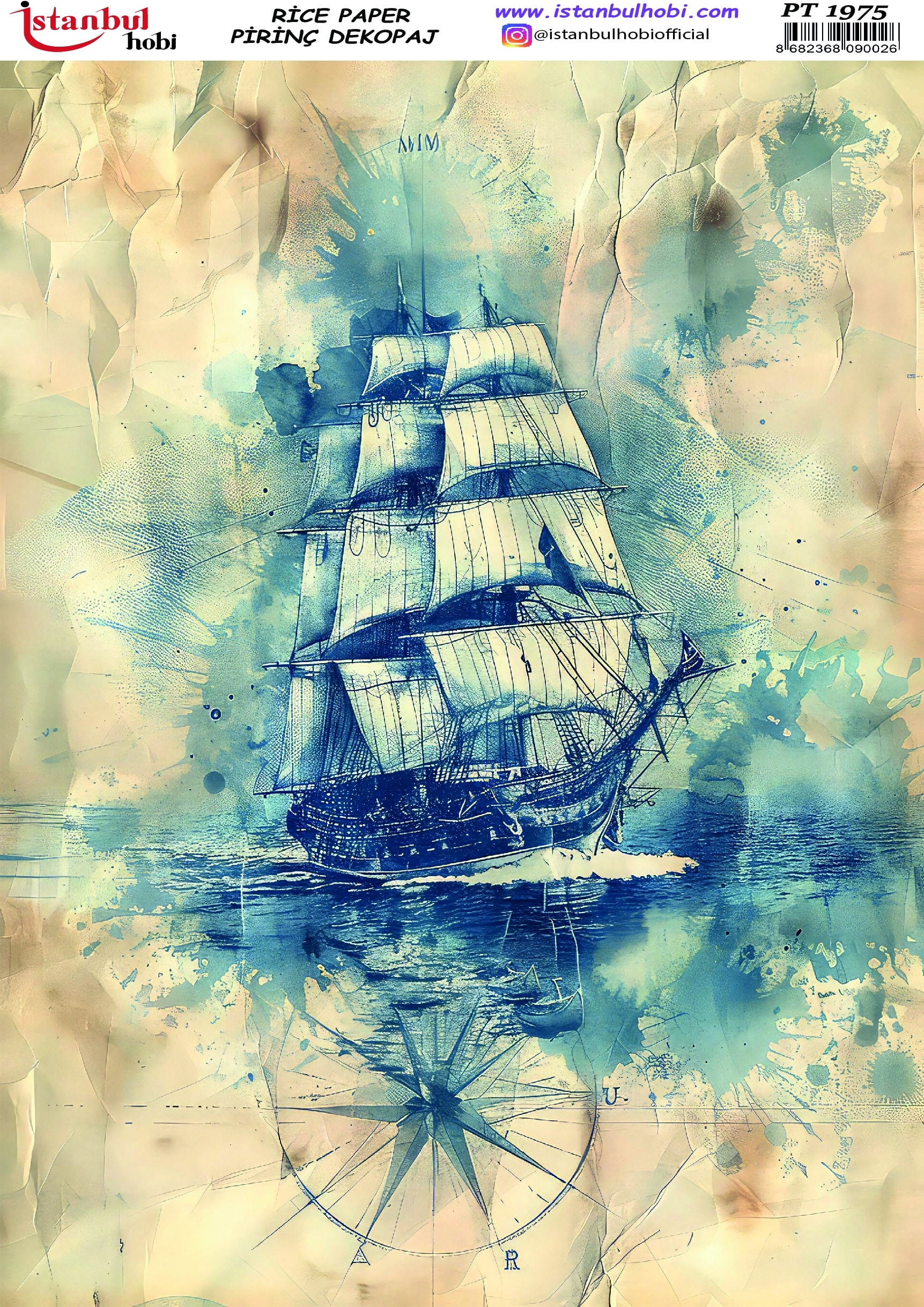 Pirinç Dekopaj Kağıdı-29x42 cm-PT1975 1 Pirinç Dekopaj Kağıdı-29X42 Cm-Pt1975