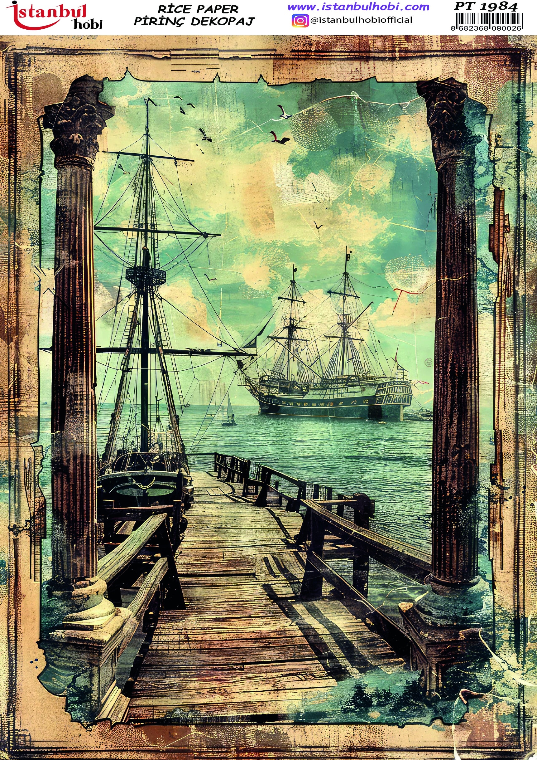 Pirinç Dekopaj Kağıdı-29x42 cm-PT1984 1 Pirinç Dekopaj Kağıdı-29X42 Cm-Pt1984