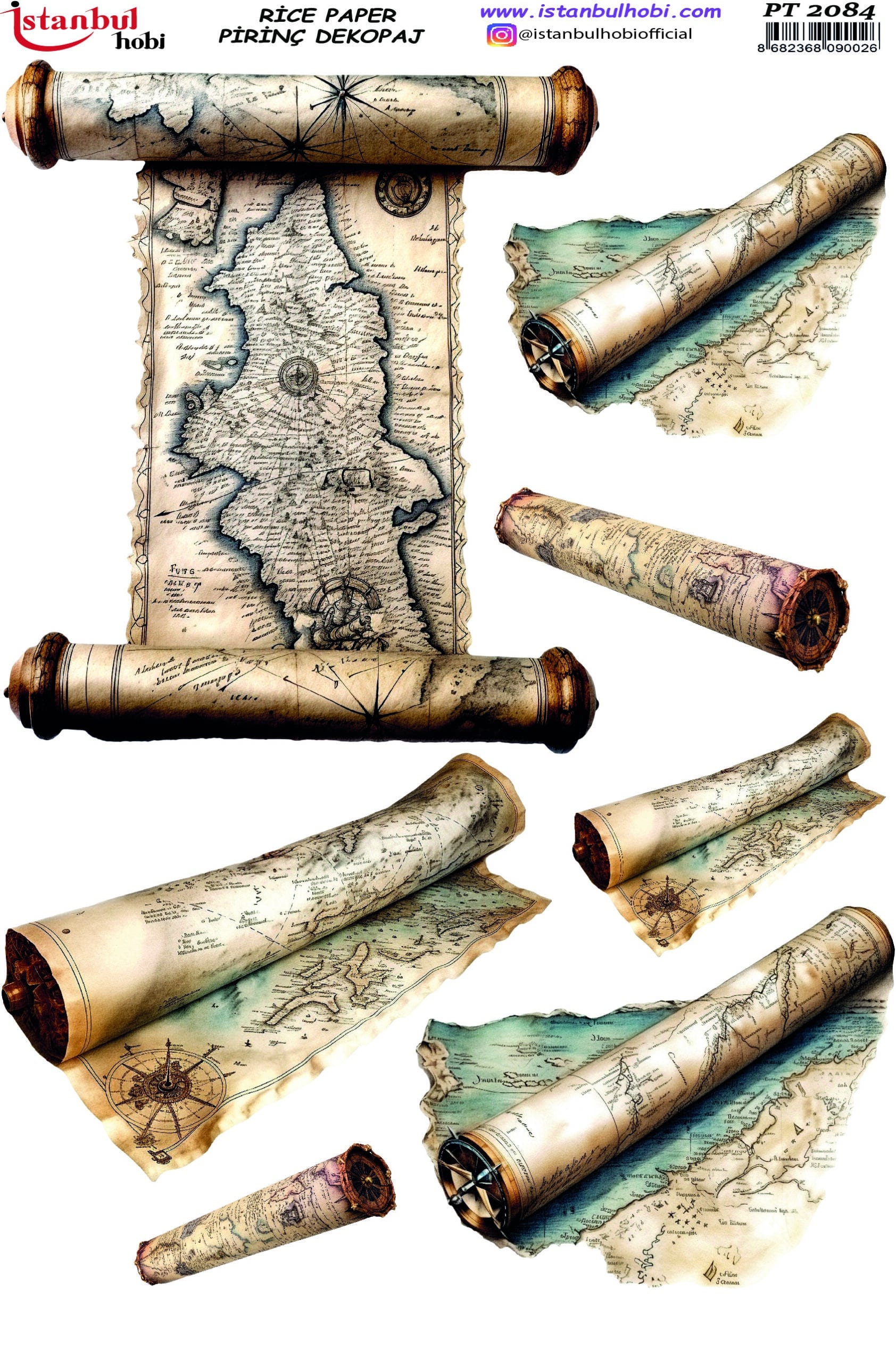 Pirinç Dekopaj Kağıdı-29x42 cm-PT2084 1 Pirinç Dekopaj Kağıdı-29X42 Cm-Pt2084