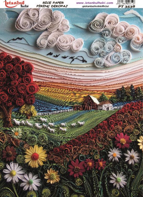 Pirinç Dekopaj Kağıdı-29x42 cm-PT3538 1 Pirinç Dekopaj Kağıdı-29X42 Cm-Pt3538