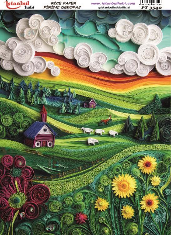 Pirinç Dekopaj Kağıdı-29x42 cm-PT3540 1 Pirinç Dekopaj Kağıdı-29X42 Cm-Pt3540