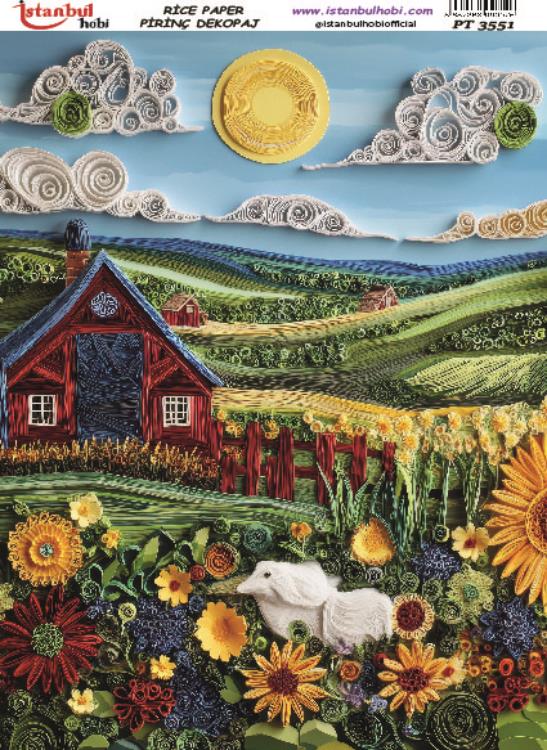 Pirinç Dekopaj Kağıdı-29x42 cm-PT3551 1 Pirinç Dekopaj Kağıdı-29X42 Cm-Pt3551