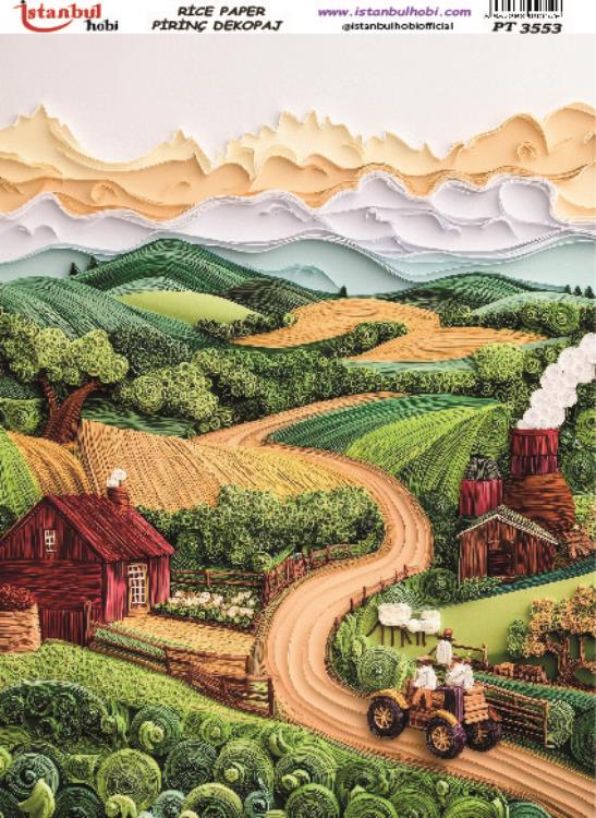 Pirinç Dekopaj Kağıdı-29x42 cm-PT3553 1 Pirinç Dekopaj Kağıdı-29X42 Cm-Pt3553