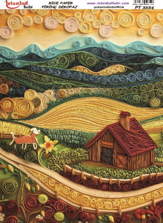 Pirinç Dekopaj Kağıdı-29x42 cm-PT3554 1 Pirinç Dekopaj Kağıdı-29X42 Cm-Pt3554