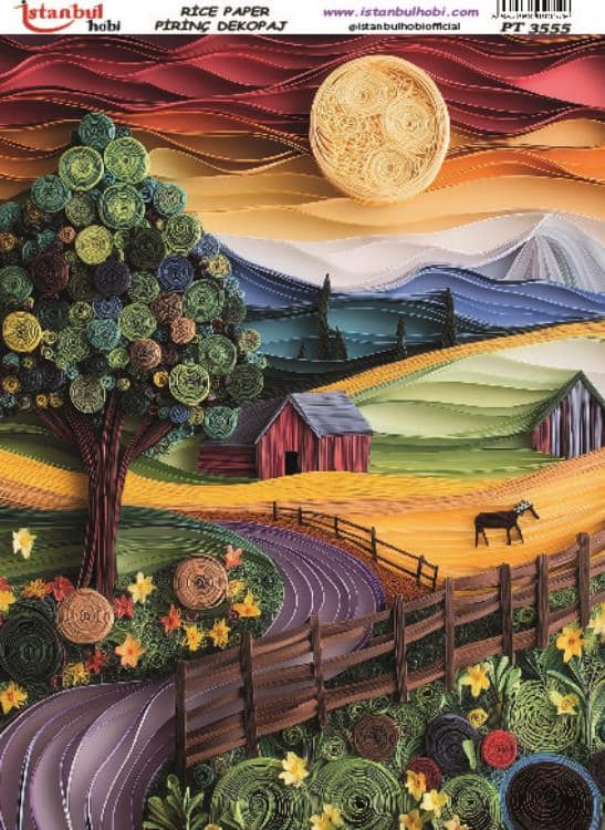 Pirinç Dekopaj Kağıdı-29x42 cm-PT3555 1 Pirinç Dekopaj Kağıdı-29X42 Cm-Pt3555