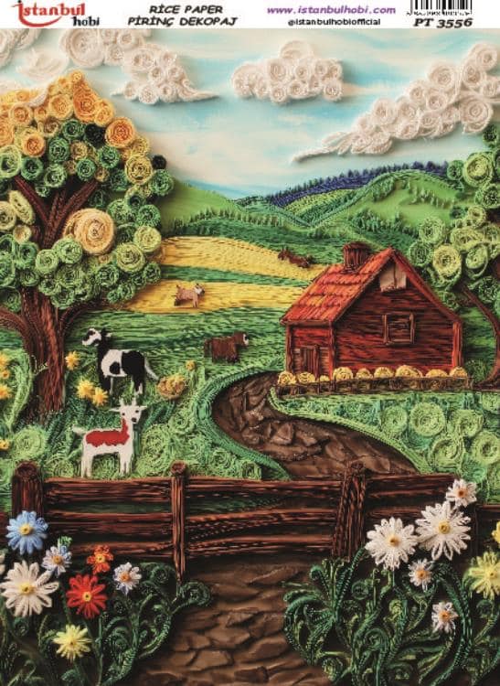 Pirinç Dekopaj Kağıdı-29x42 cm-PT3556 1 Pirinç Dekopaj Kağıdı-29X42 Cm-Pt3556