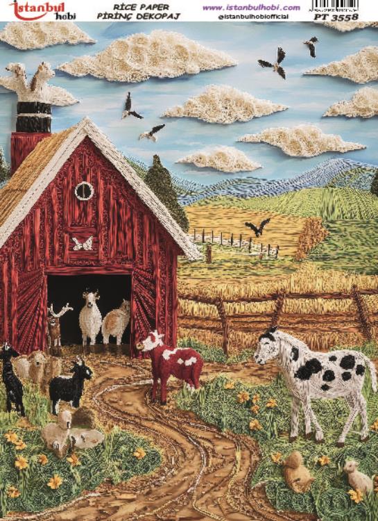 Pirinç Dekopaj Kağıdı-29x42 cm-PT3558 1 Pirinç Dekopaj Kağıdı-29X42 Cm-Pt3558