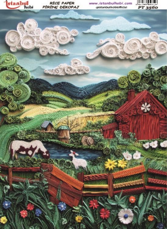 Pirinç Dekopaj Kağıdı-29x42 cm-PT3560 1 Pirinç Dekopaj Kağıdı-29X42 Cm-Pt3560