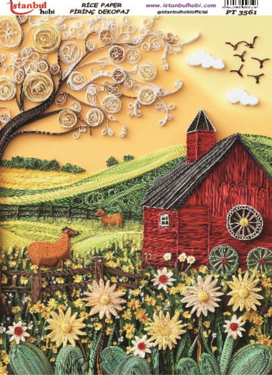 Pirinç Dekopaj Kağıdı-29x42 cm-PT3561 1 Pirinç Dekopaj Kağıdı-29X42 Cm-Pt3561