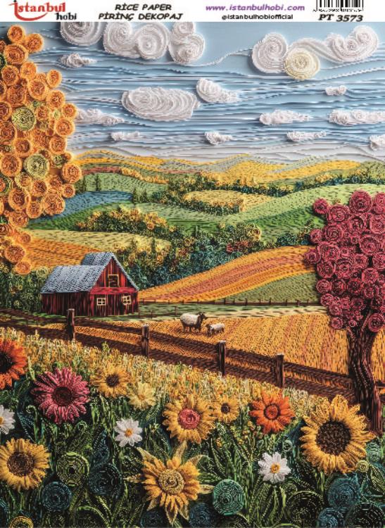 Pirinç Dekopaj Kağıdı-29x42 cm-PT3573 1 Pirinç Dekopaj Kağıdı-29X42 Cm-Pt3573