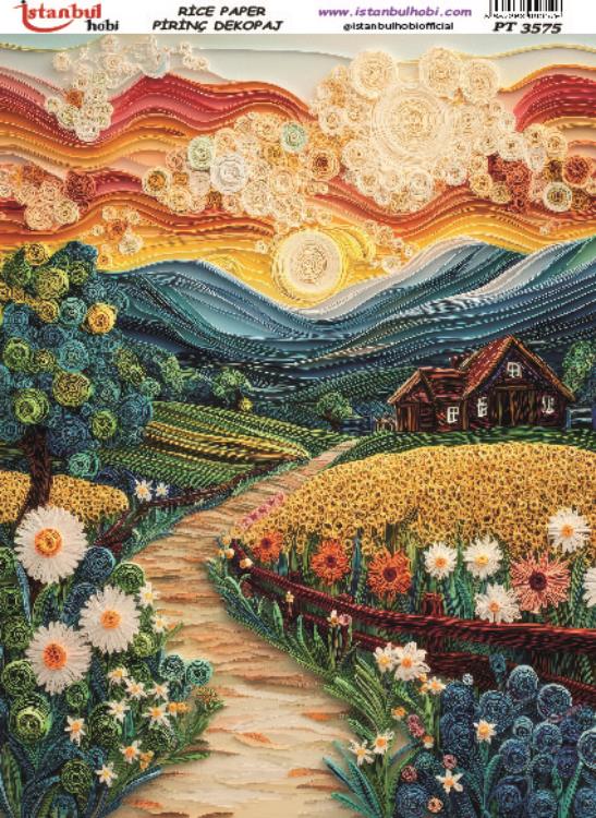Pirinç Dekopaj Kağıdı-29x42 cm-PT3575 1 Pirinç Dekopaj Kağıdı-29X42 Cm-Pt3575