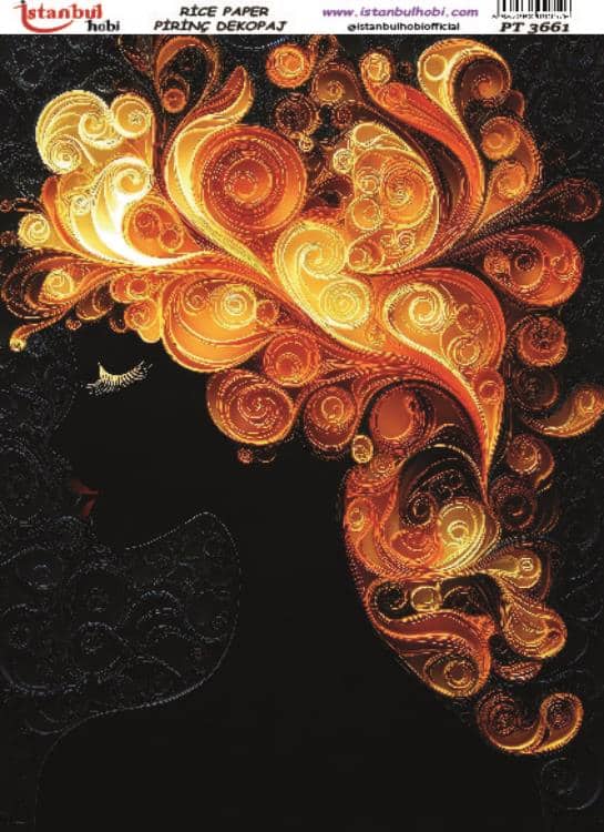 Pirinç Dekopaj Kağıdı-29x42 cm-PT3661 1 Pirinç Dekopaj Kağıdı-29X42 Cm-Pt3661