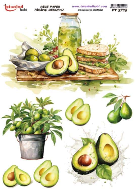 Pirinç Dekopaj Kağıdı-29x42 cm-PT3775 1 Pirinç Dekopaj Kağıdı-29X42 Cm-Pt3775