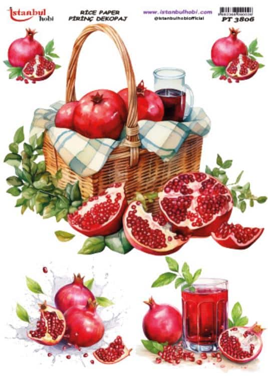 Pirinç Dekopaj Kağıdı-29x42 cm-PT3806 1 Pirinç Dekopaj Kağıdı-29X42 Cm-Pt3806