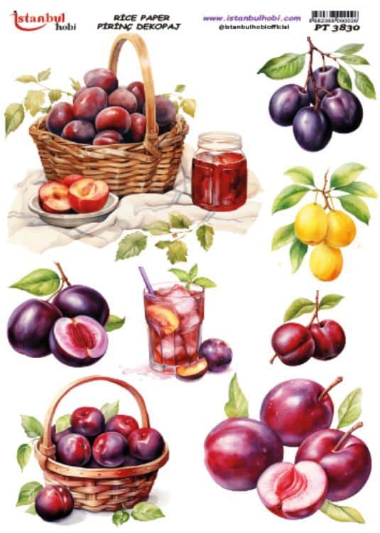 Pirinç Dekopaj Kağıdı-29x42 cm-PT3830 1 Pirinç Dekopaj Kağıdı-29X42 Cm-Pt3830