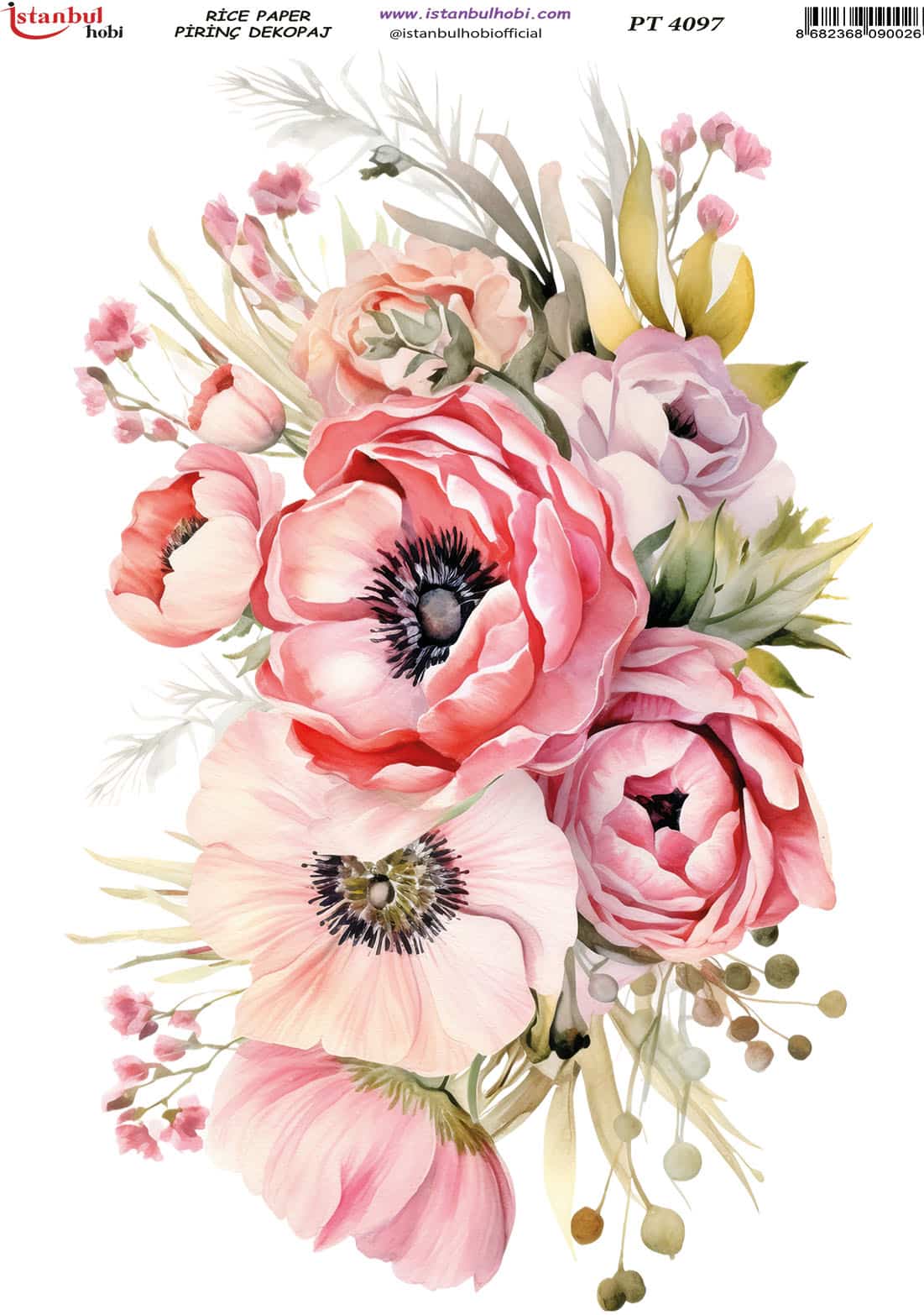 Pirinç Dekopaj Kağıdı-29x42 cm-PT4097 1 Pirinç Dekopaj Kağıdı-29X42 Cm-Pt4097