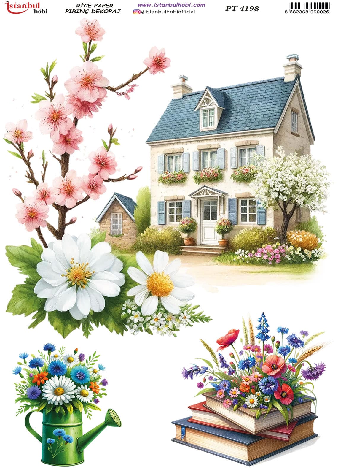 Pirinç Dekopaj Kağıdı-29x42 cm-PT4198 1 Pirinç Dekopaj Kağıdı-29X42 Cm-Pt4198