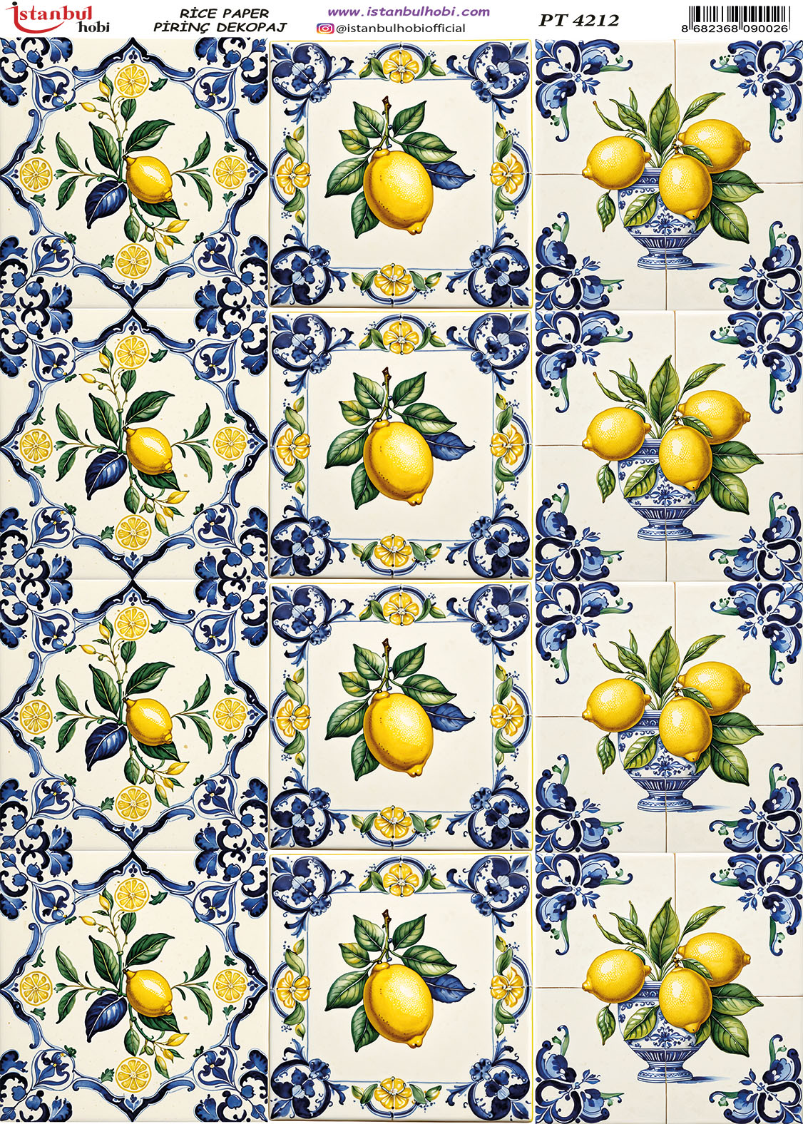 Pirinç Dekopaj Kağıdı-29x42 cm-PT4212 1 Pirinç Dekopaj Kağıdı-29X42 Cm-Pt4212