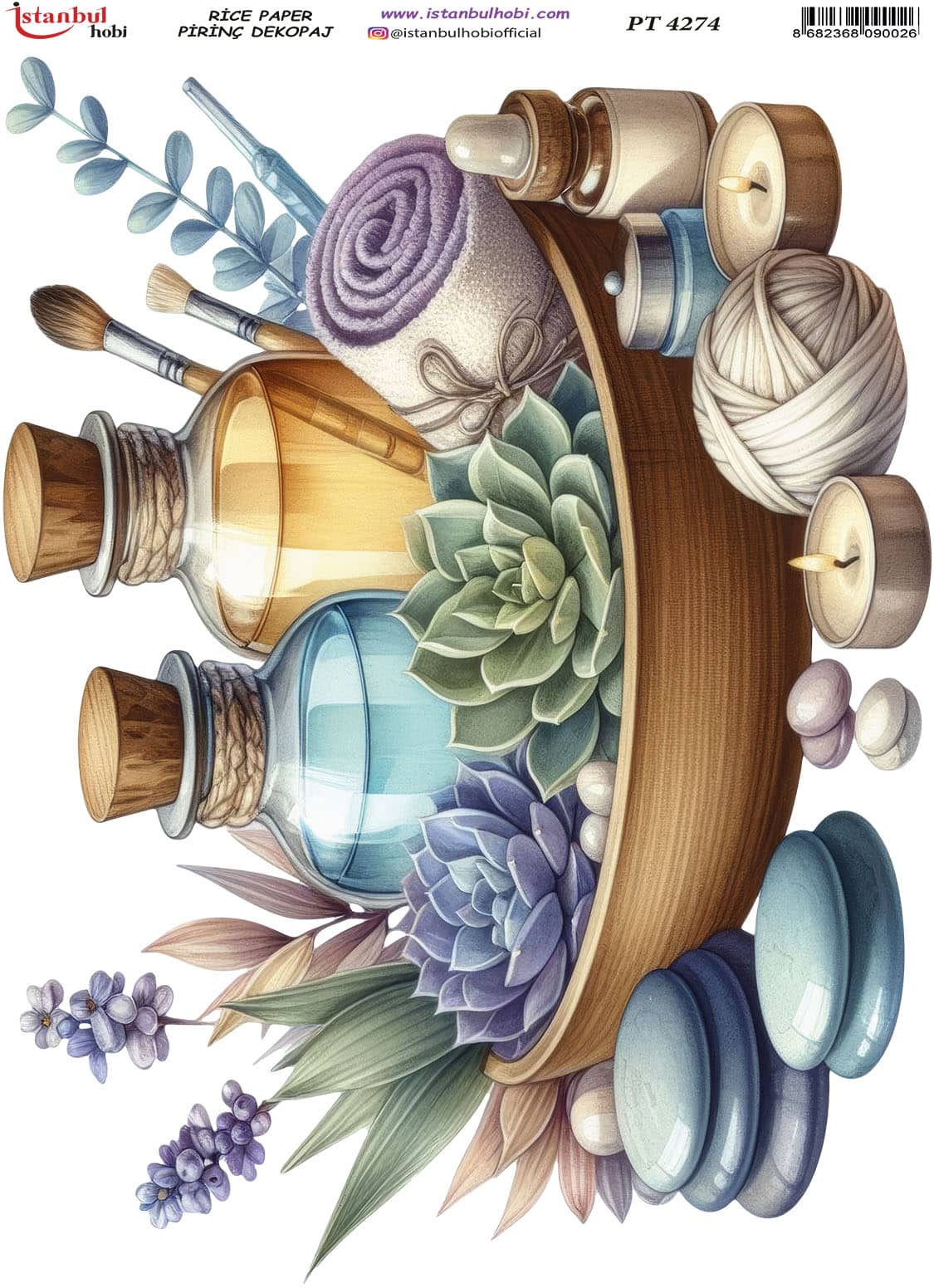 Pirinç Dekopaj Kağıdı-29x42 cm-PT4274 1 Pirinç Dekopaj Kağıdı-29X42 Cm-Pt4274