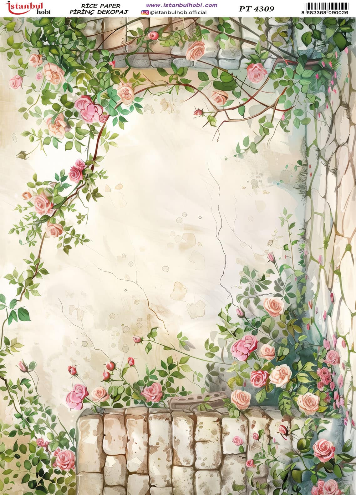 Pirinç Dekopaj Kağıdı-29x42 cm-PT4309 1 Pirinç Dekopaj Kağıdı-29X42 Cm-Pt4309