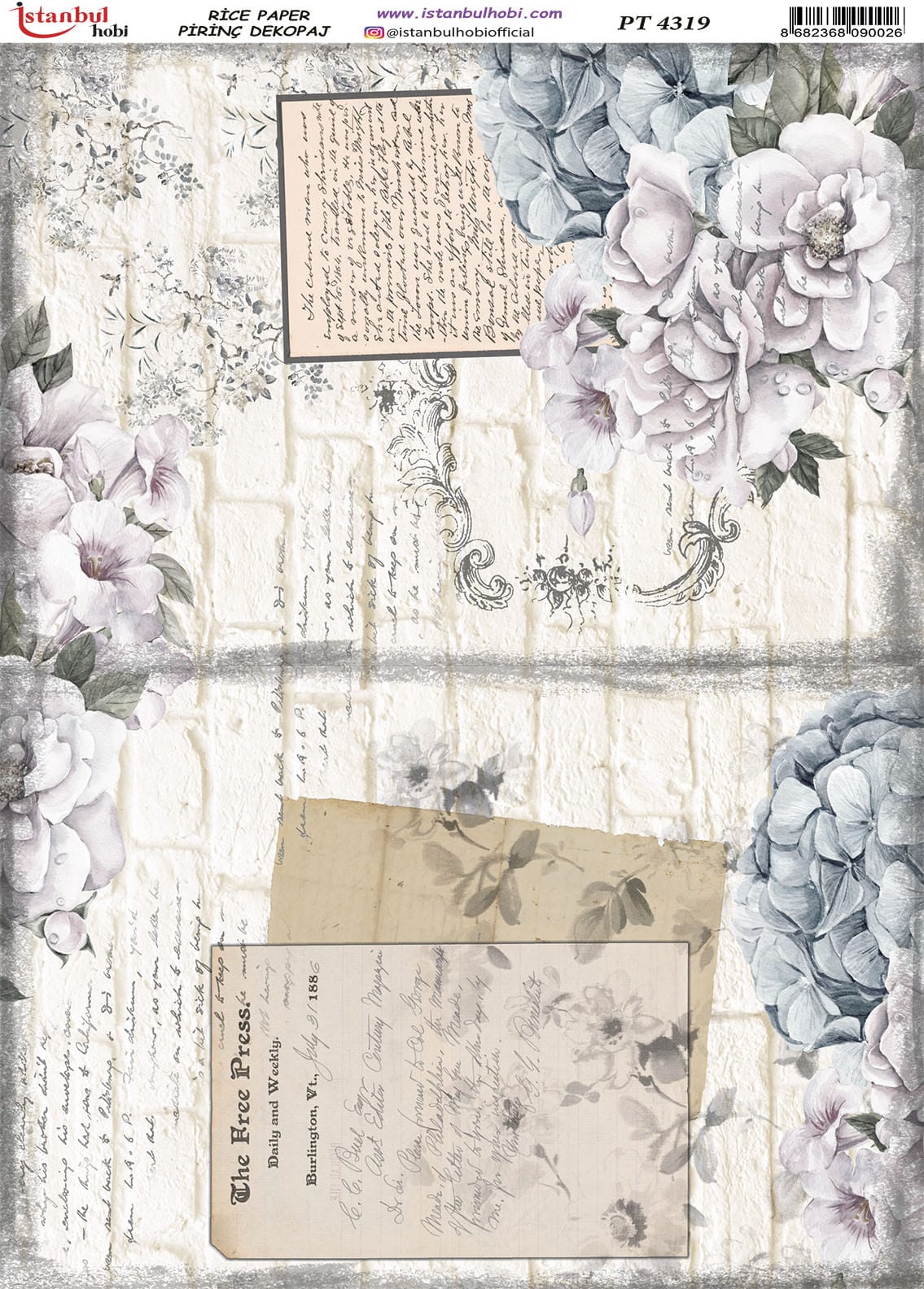 Pirinç Dekopaj Kağıdı-29x42 cm-PT4319 1 Pirinç Dekopaj Kağıdı-29X42 Cm-Pt4319