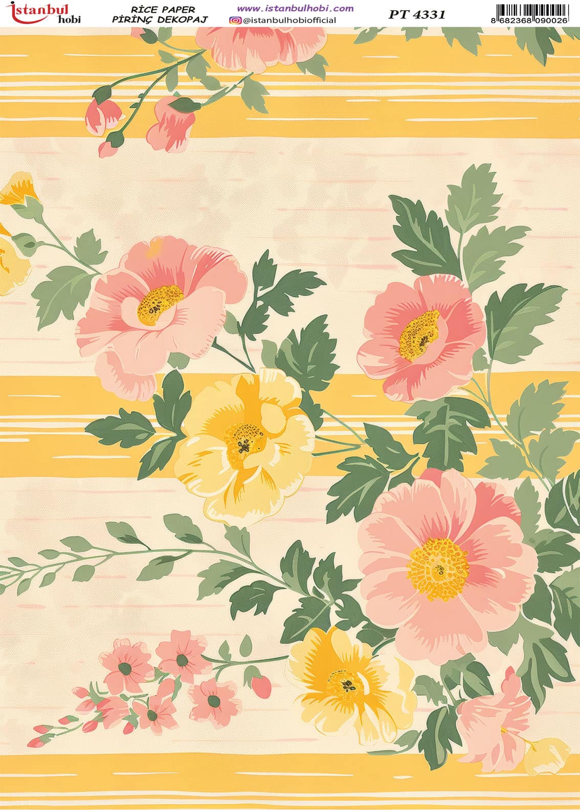 Pirinç Dekopaj Kağıdı-29x42 cm-PT4331 1 Pirinç Dekopaj Kağıdı-29X42 Cm-Pt4331