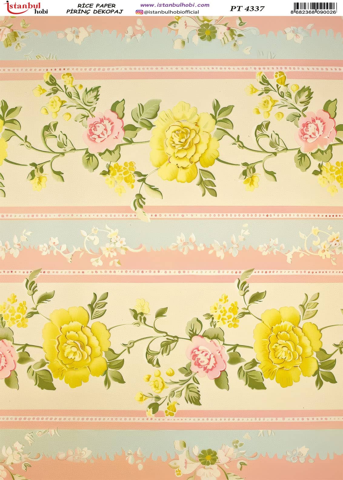 Pirinç Dekopaj Kağıdı-29x42 cm-PT4337 1 Pirinç Dekopaj Kağıdı-29X42 Cm-Pt4337