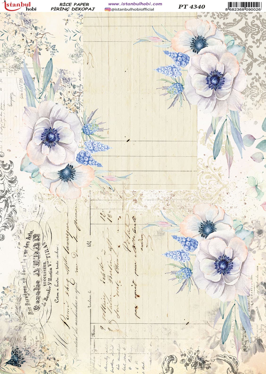 Pirinç Dekopaj Kağıdı-29x42 cm-PT4340 1 Pirinç Dekopaj Kağıdı-29X42 Cm-Pt4340