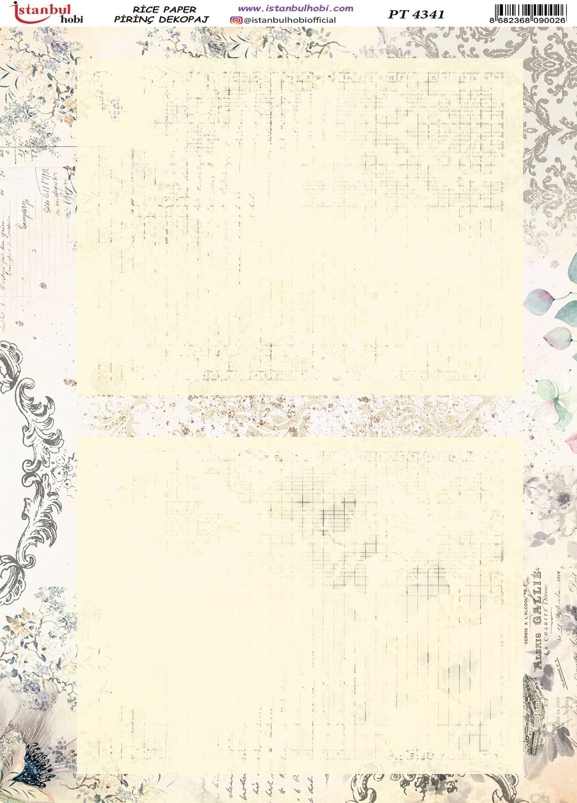 Pirinç Dekopaj Kağıdı-29x42 cm-PT4341 1 Pirinç Dekopaj Kağıdı-29X42 Cm-Pt4341