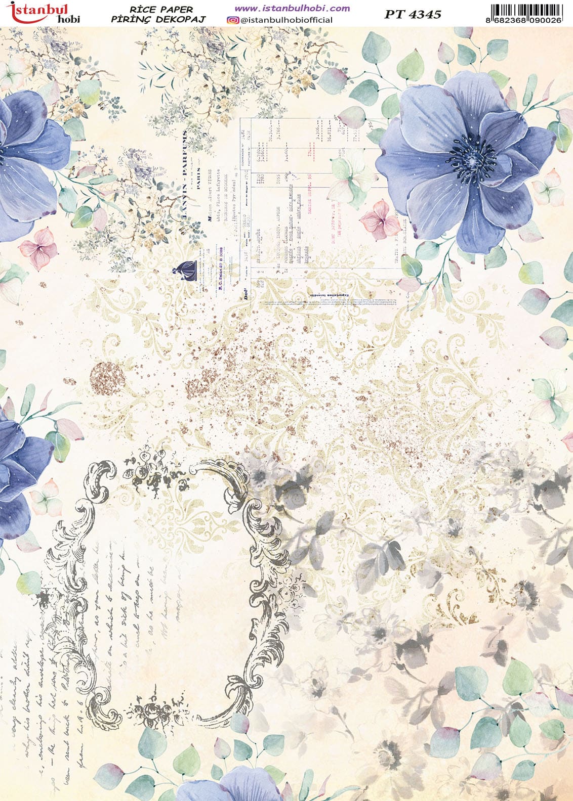 Pirinç Dekopaj Kağıdı-29x42 cm-PT4345 1 Pirinç Dekopaj Kağıdı-29X42 Cm-Pt4345