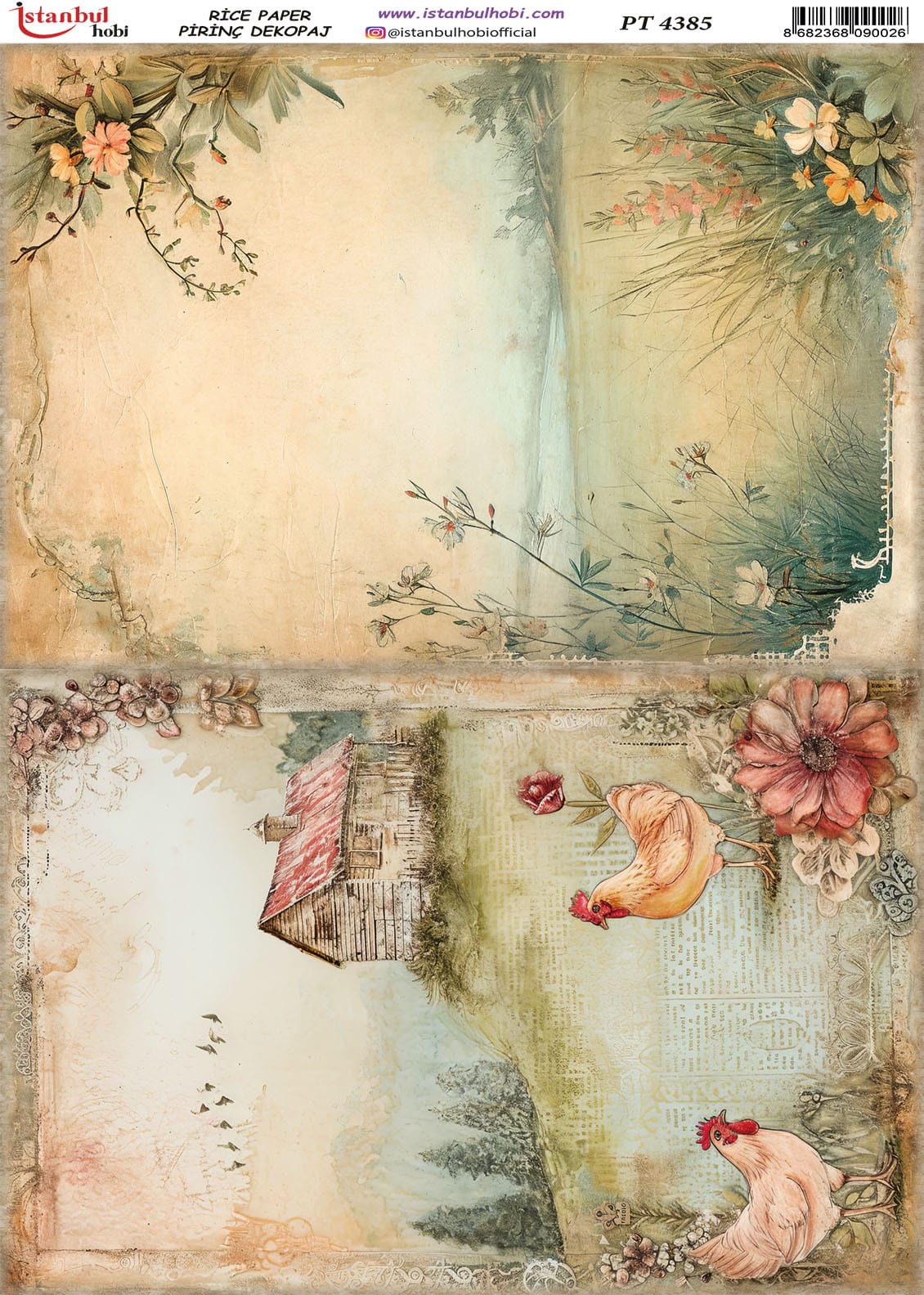 Pirinç Dekopaj Kağıdı-29x42 cm-PT4385 1 Pirinç Dekopaj Kağıdı-29X42 Cm-Pt4385