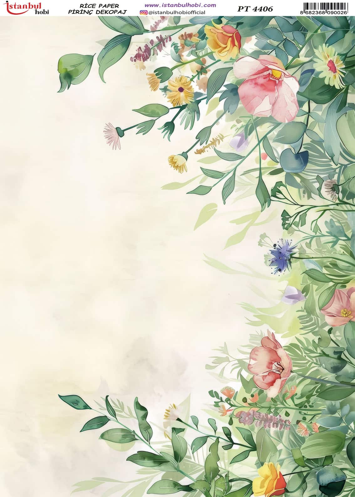 Pirinç Dekopaj Kağıdı-29x42 cm-PT4406 1 Pirinç Dekopaj Kağıdı-29X42 Cm-Pt4406