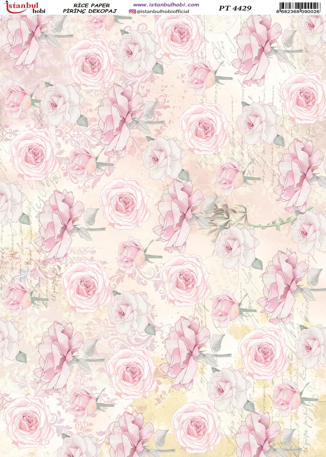 Pirinç Dekopaj Kağıdı-29x42 cm-PT4429 1 Pirinç Dekopaj Kağıdı-29X42 Cm-Pt4429