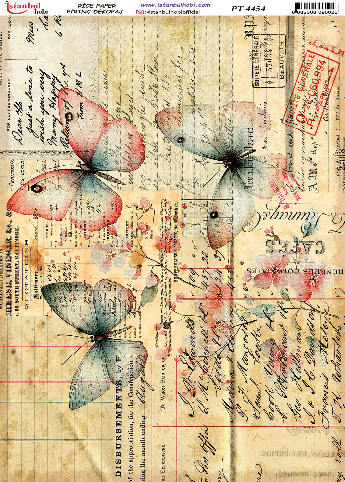 Pirinç Dekopaj Kağıdı-29x42 cm-PT4454 1 Pirinç Dekopaj Kağıdı-29X42 Cm-Pt4454