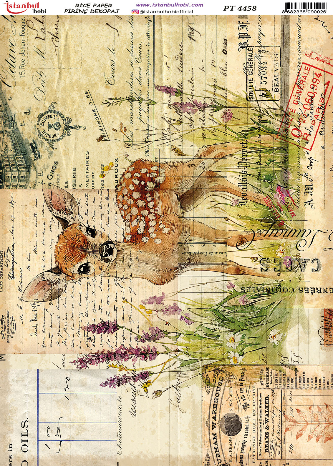 Pirinç Dekopaj Kağıdı-29x42 cm-PT4458 1 Pirinç Dekopaj Kağıdı-29X42 Cm-Pt4458