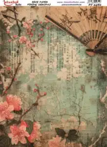 PT3482 | Pirinç Dekopaj Kağıdı (29x42 cm) 2 Pirinç Dekopaj Kağıdı - PT3482